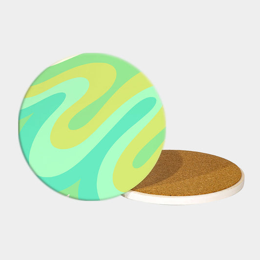 PP-COASTER-RND-4PK - Round Coaster Mockup
