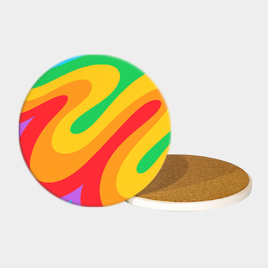 PP-COASTER-RND-4PK - Round Coaster Mockup